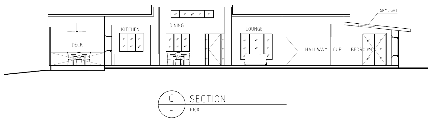 Cross section longitudinal