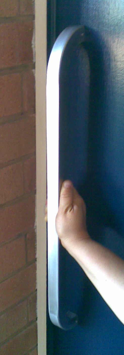 Handle for entrance
door