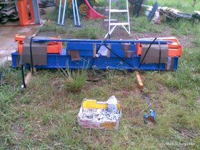 Cantilever shelving pack as delivered