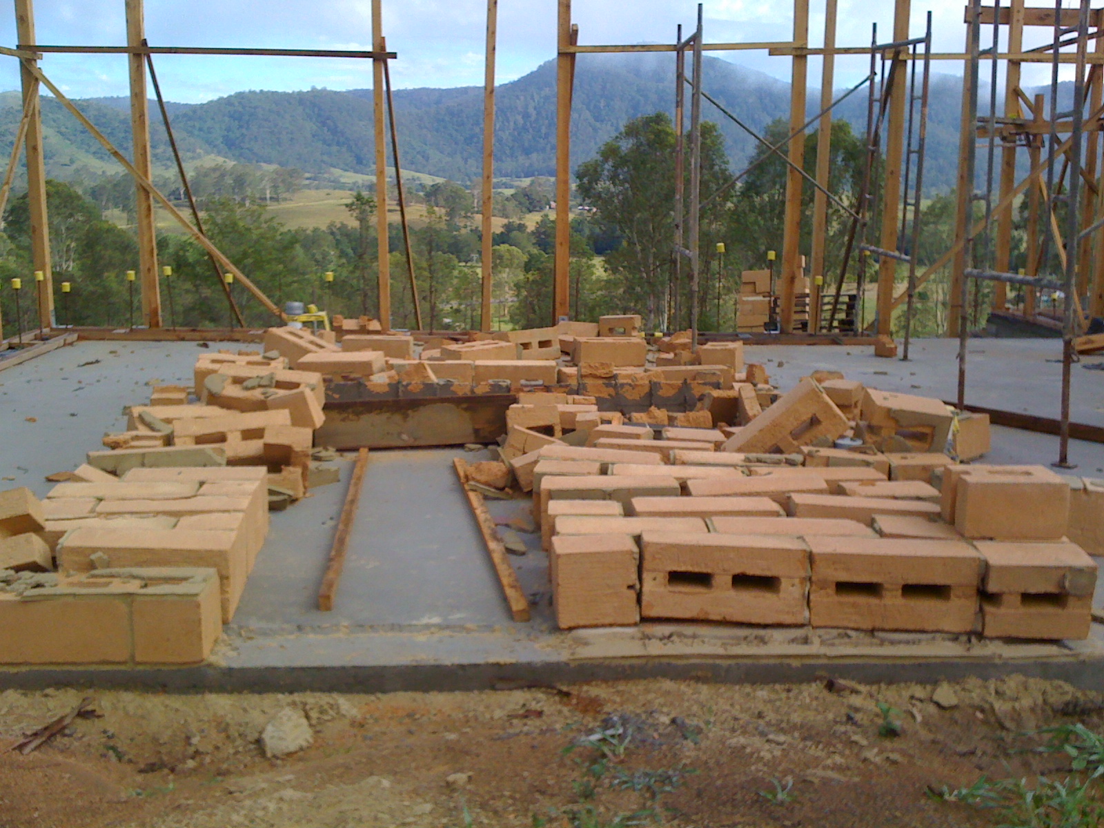 House framing and rafters progress