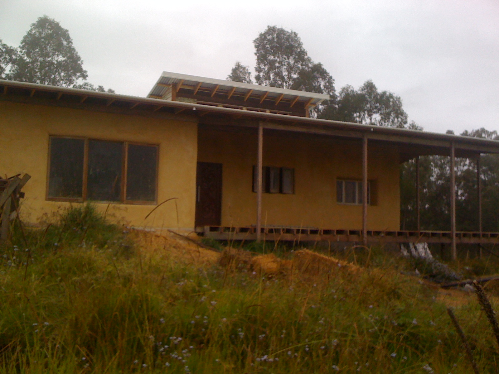 Lime render complete with colour