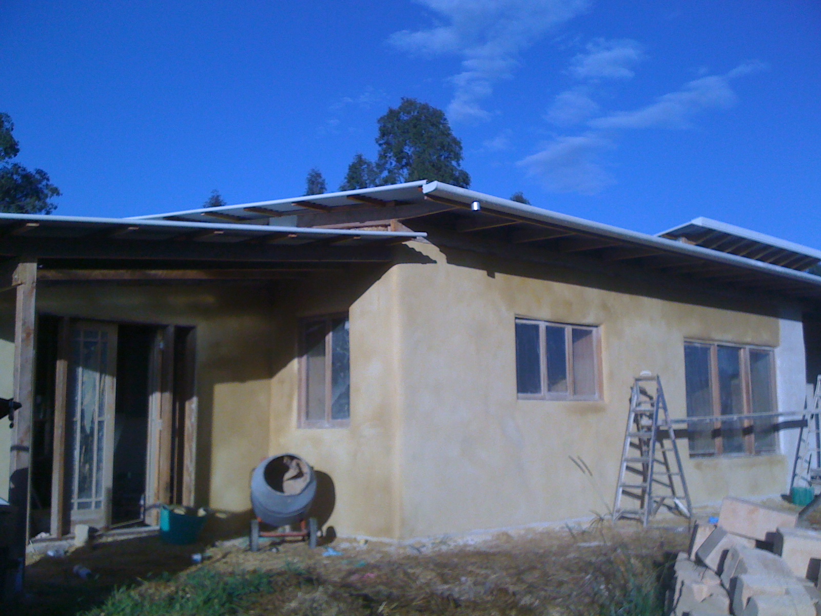 Final lime render coat