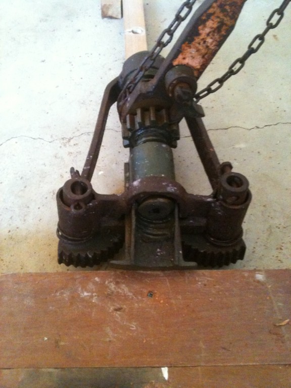 Treated floor board tensioner Treated floor board tensioner